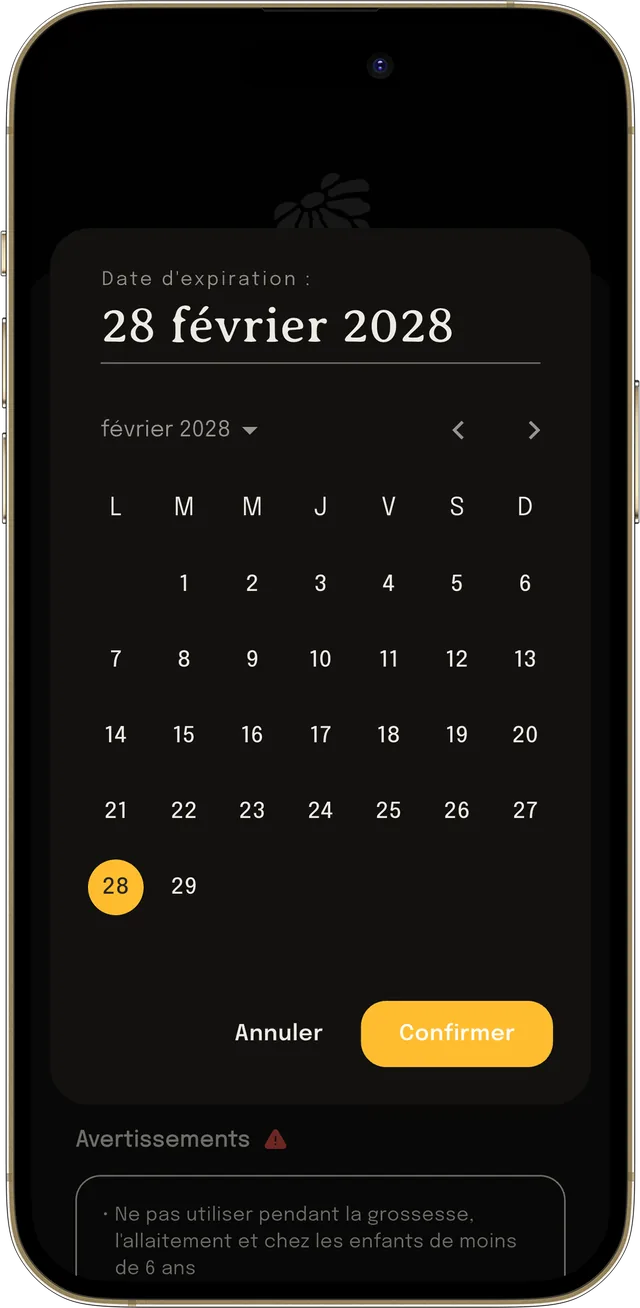 Le suivi des dates d’expiration des ingrédients