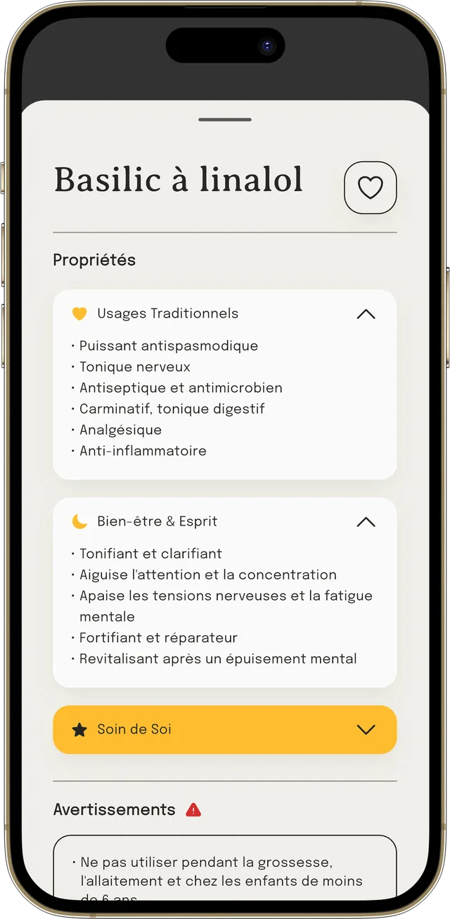 La fiche d’une huile et ses précautions d’emploi