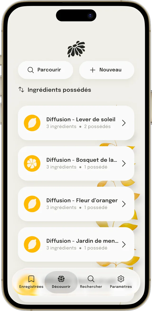 Des recettes proposées selon les ingrédients que vous possédez